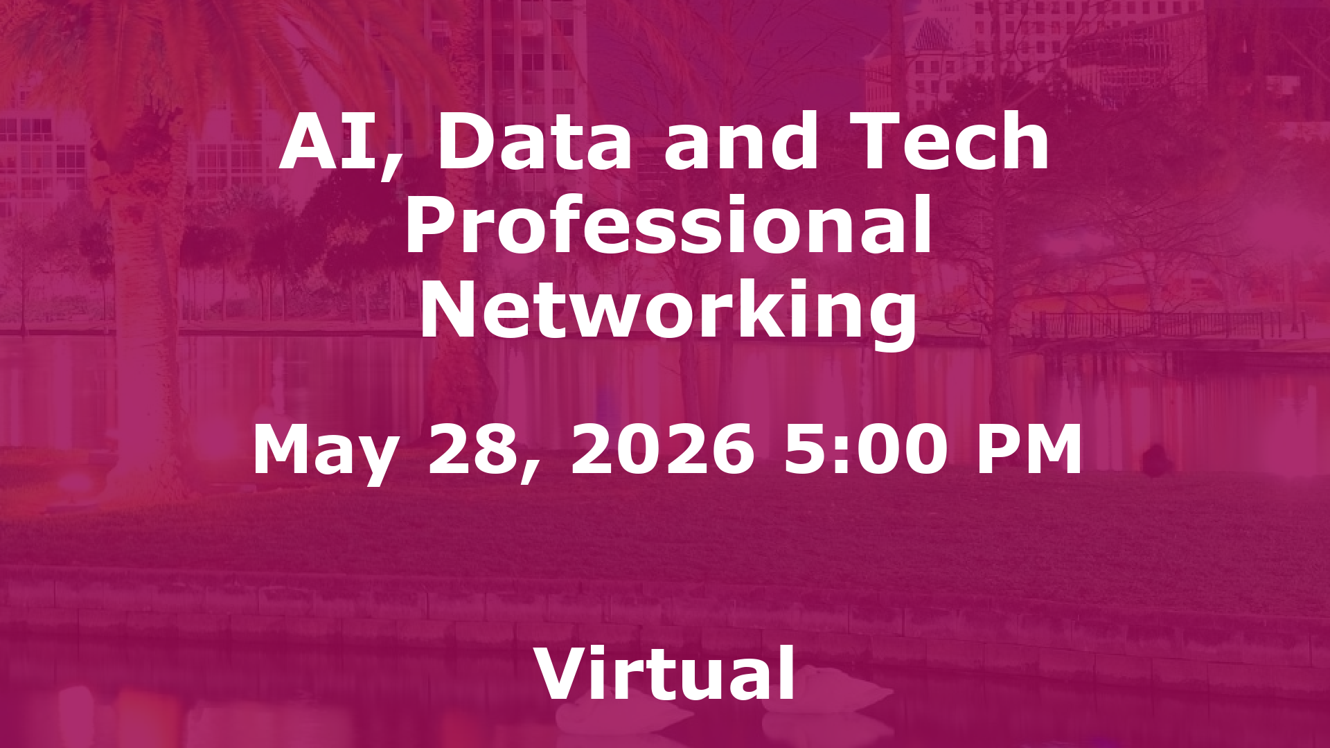 AI, Data and Tech Professional Networking event image